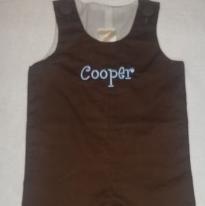 Boys 9 month monogram John John